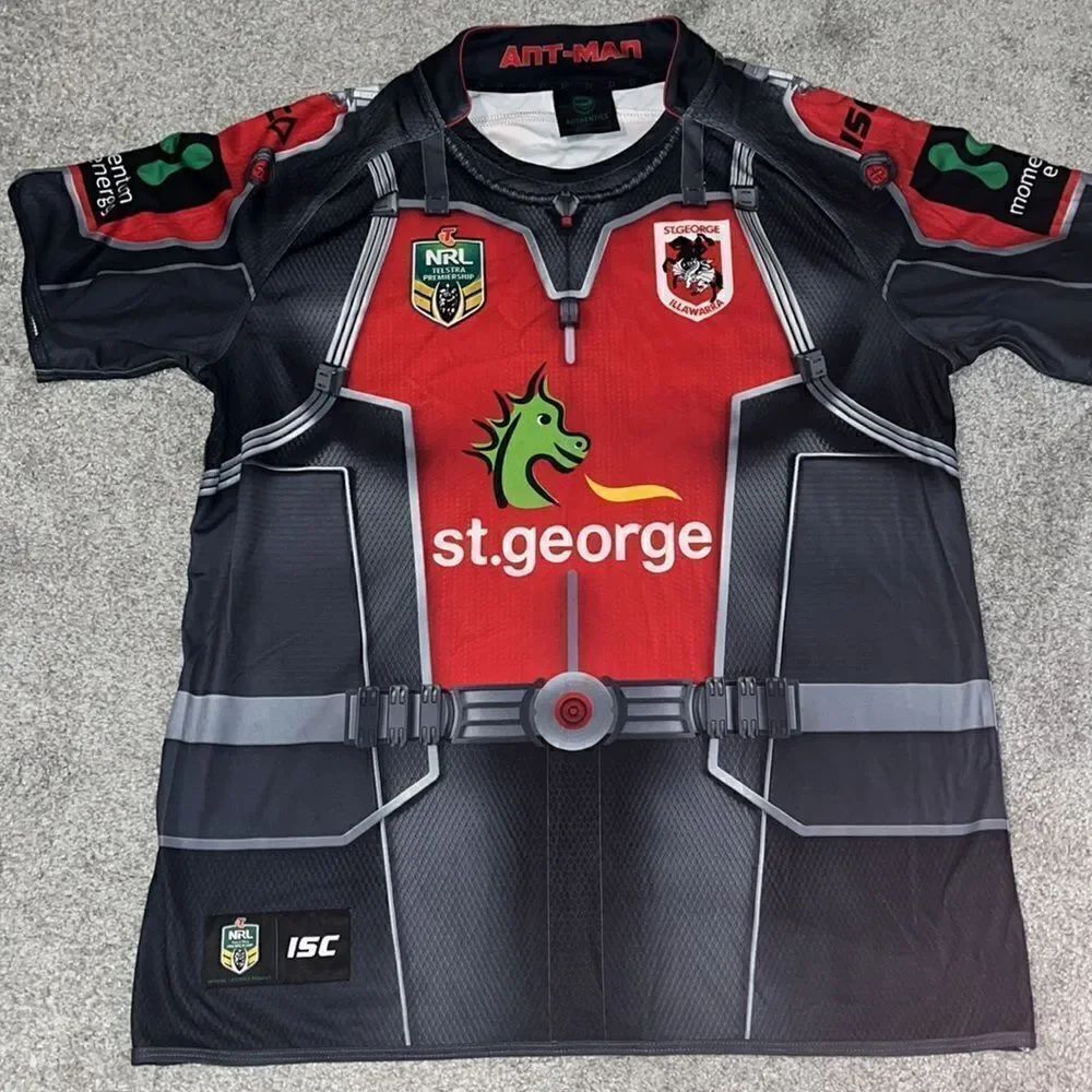 rare NRL Australian Rugby League 2017 Ant Man Marvel jersey St George Illawarra